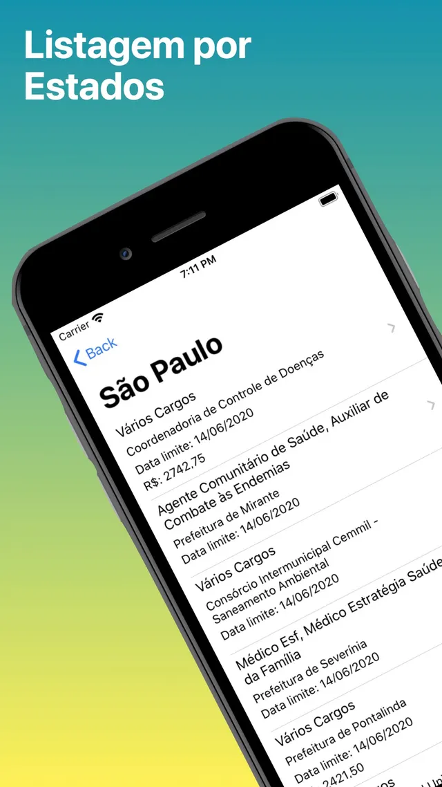 Radar de Concursos Públicos — capturas de tela 3