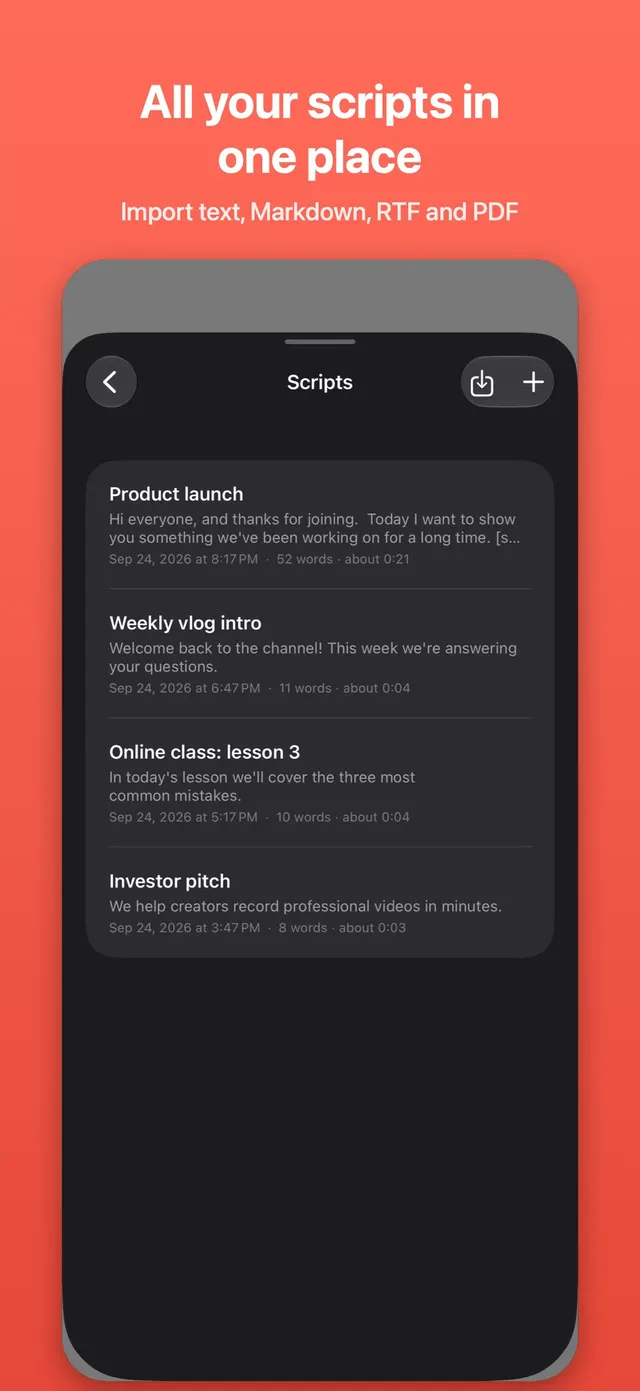 SpeakScroll — capturas de tela 4