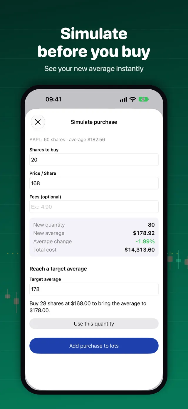 Stock Calc — capturas de tela 4